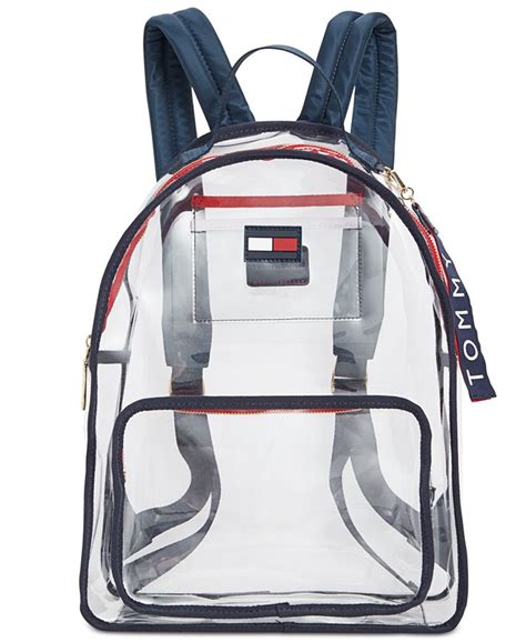 tommy hilfiger clear backpack